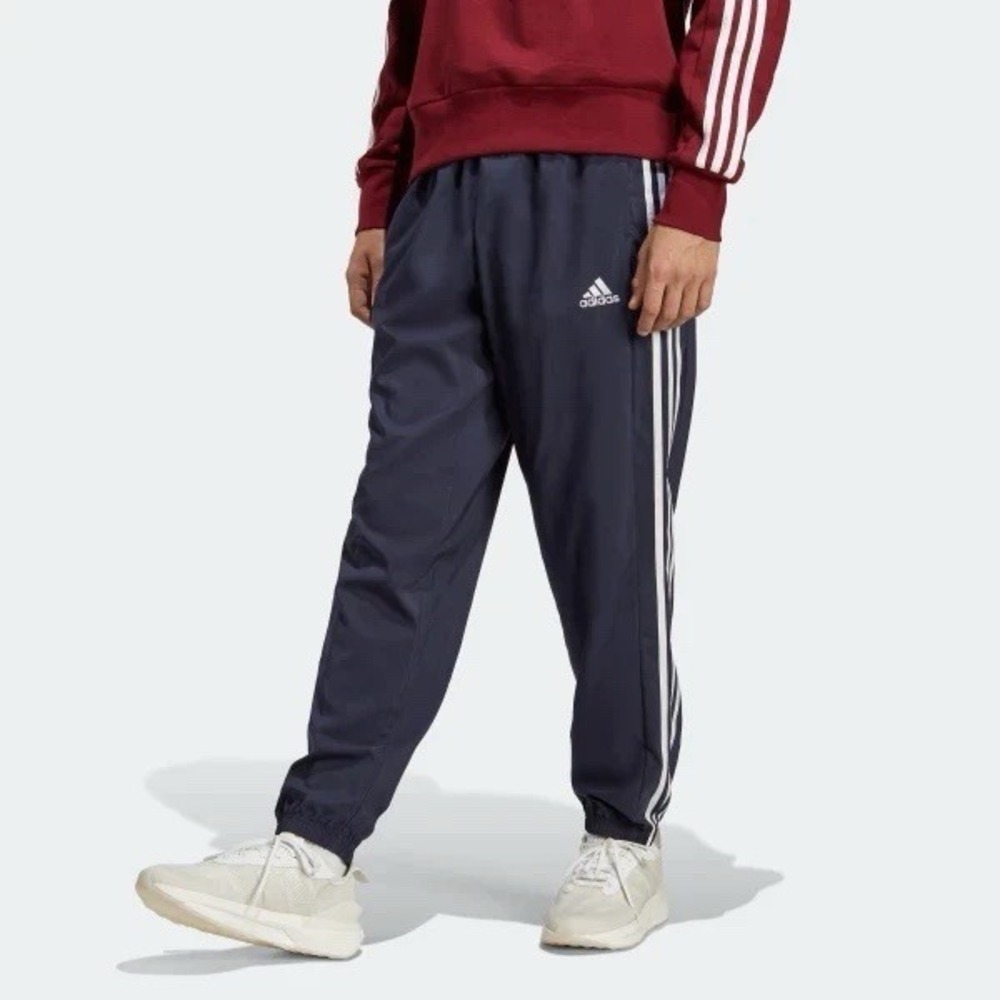 adidas AEROREADY Essentials 3-Stripe Track Pants Men's Small Navy Jogger IC9447